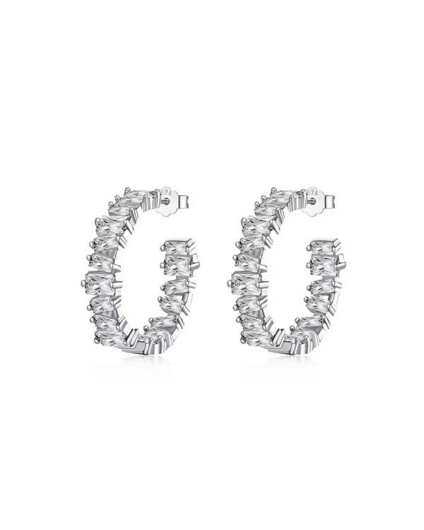 Lacey Hoops Silver