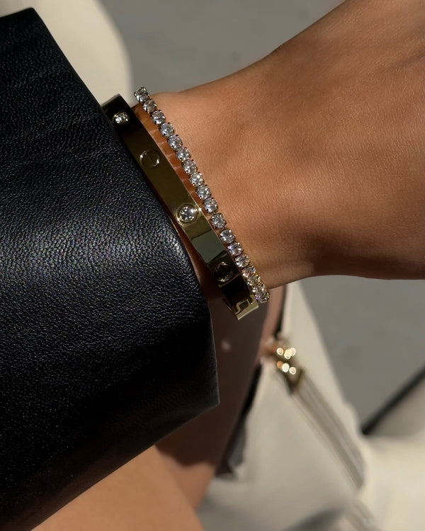 Tiffany Tennis Bracelet Gold 3MM