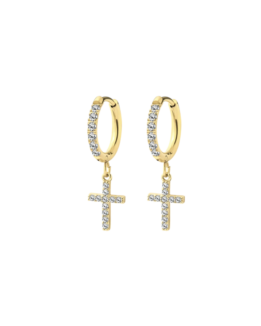 Nadia Hoops Gold
