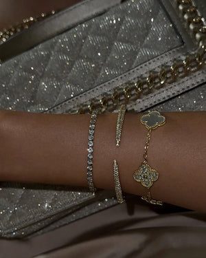 Tiffany Tennis Bracelet Gold 3MM